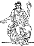 Fortuna, the goddess of chance in Roman mythology.