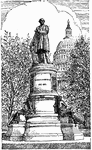 Monument of twentieth United States President, James Abram Garfield in Washington, D.C.
