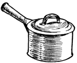 Sauce pan with lid.