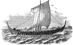 A Norse Ship of the tenth century.