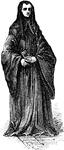 Within Roman Catholicism, a monk is a member of a religious order who lives a communal life in a monastery, abbey, or priory under a monastic rule of life (such as the Rule of St. Benedict) and under the vows of poverty, chastity, and obedience. St. Benedict of Nursia is considered to be the founder of western monasticism. He established the first monastic community in the west and authored the Rule of St. Benedict, which is the foundation for the Order of St. Benedict and all of its reforms such as the Cistercians and the Trappists.