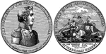 Medal commemorating Captain James Biddle and the action between USS 'Hornet' and HMS 'Penguin', 1815.