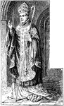 The pontifical vestments, also referred to as episcopal vestments or pontificals, are the liturgical vestments worn by bishops in the Roman Catholic, Eastern Orthodox, Eastern Catholic, Anglican, and some Lutheran churches, in addition to the usual priestly vestments for the celebration of the Mass and the other sacraments.