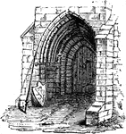 The most significant and characteristic development of the Early English period was the pointed arch known as the lancet. Pointed arches were used almost universally, not only in arches of wide span such as those of the nave arcade, but also for doorways and lancet windows.