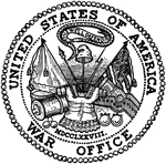 The seal of the War Department of the United States.