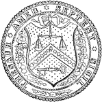 The seal of the Treasury Department of the United States.