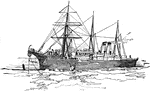 The CS Faraday was a cable ship built by the Siemens Brothers Company in 1874.