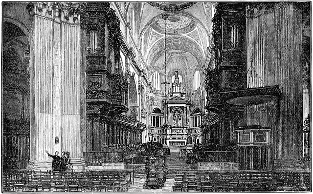 St Paul S Cathedral London Interior Clipart Etc