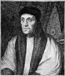 William Warham (c. 1450 &ndash; August 22, 1532), Archbishop of Canterbury, belonged to a Hampshire family, and was educated at Winchester and New College, Oxford, afterwards practising and teaching law both in London and Oxford. Later he took holy orders, held two livings (Barley and Cottenham), and became Master of the Rolls in 1494, while Henry VII found him a useful and clever diplomatist.