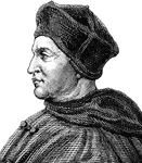 Thomas Cardinal Wolsey (c.1470~1471 &ndash; November 28 or November 29, 1530), who was born in Ipswich, Suffolk, England, was an English statesman and a cardinal of the Roman Catholic Church. Wolsey's affairs prospered and by 1514 he had become the controlling figure in all matters of state and extremely powerful within the Church. The highest political position he attained was Lord Chancellor, the King's chief advisor, enjoying great freedom and often depicted as an alter rex (other king). Within the Church he became archbishop of York, the second most important see in England, and then was made a cardinal in 1515, giving him precedence over even the Archbishop of Canterbury. His main legacy is from his interest in architecture, in particular his old home of Hampton Court Palace, which stands today.