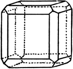 Illustration showing the combination of a hexahedron and an dodecahedron.