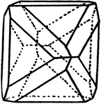 Illustration showing the combination of a octahedron and an dodecahedron.