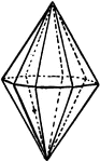 Illustration showing a ditetragonal pyramid.