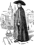 An illustration of a Spanish priest.
