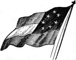 The first flag of the U.S. Confederacy.
