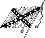 The Confederate Battle Flag.