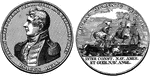 Medal given to Captain Hull by the United States Congress, 1812.
