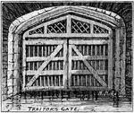 The name Traitors' Gate has been used since the early seventeenth century, prisoners were brought by barge along the Thames, passing under London Bridge, where the heads of recently executed prisoners were displayed on pikes. Anne Boleyn, Sir Thomas More, Queen Catherine Howard, and Anne Boleyn's daughter, Elizabeth I, all entered the Tower by Traitors' Gate.