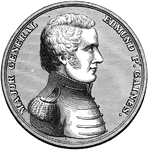 General Edmund Pendleton Gaines was awarded the <em>Thanks of Congress</em>, an Act of Congress Gold Medal, for his service in the War of 1812.