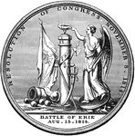 General Edmund Pendleton Gaines was awarded the <em>Thanks of Congress</em>, an Act of Congress Gold Medal, for his service in the War of 1812.