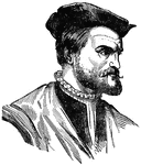 Portrait of Jacques Cartier discoverer of Canada