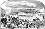 Scene from a Civil War Battle,.