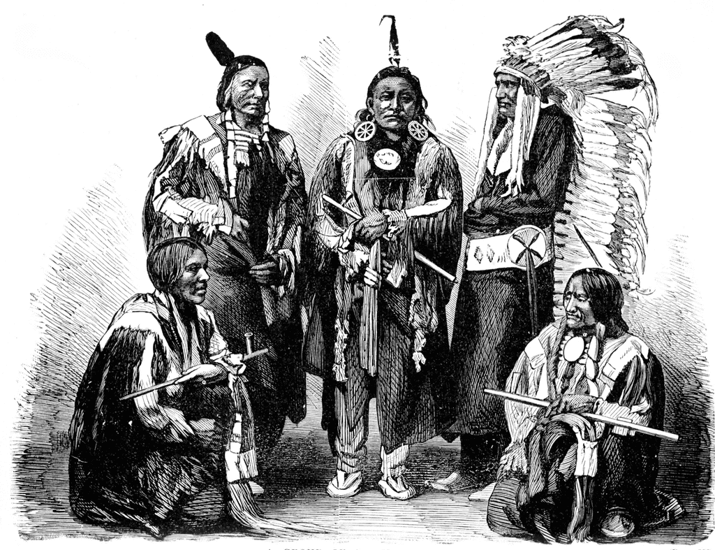 a-group-of-sioux-a-native-american-tribe-clipart-etc