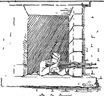 A soldier crouched in a window, firing his rifle from the covered position.