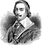 Armand Jean du Plessis de Richelieu, Cardinal-Duc de Richelieu (September 9, 1585 – December 4, 1642), was a French clergyman, noble, and statesman. Consecrated as a bishop in 1607, he later entered politics, becoming a Secretary of State in 1616. Richelieu soon rose in both the Church and the state, becoming a cardinal in 1622, and King Louis XIII's chief minister in 1624. He remained in office until his death in 1642; he was succeeded by Jules Cardinal Mazarin.