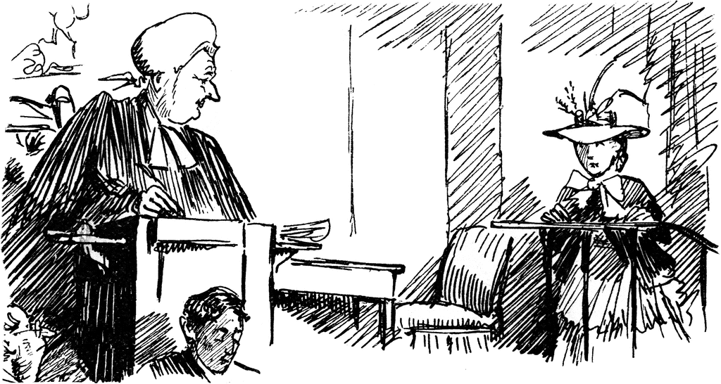 woman judge clipart