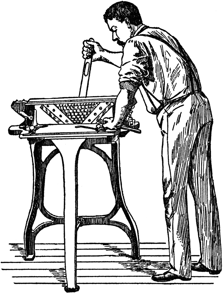 carpenter tools clipart black and white