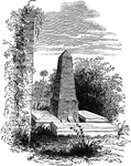 The grave of Thomas Jefferson in Charlottesville, Virginia.
