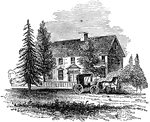 John Trumbull Birthplace, also known as Governor Jonathan Trumbull House, is a house on Lebanon Green, in Lebanon, Connecticut. The house was constructed by Joseph Trumbull as a wedding gift for his son Jonathan Trumbull, who became governor. Jonathan's son John Trumbull was born in the house June 6, 1756. He would go on to serve as an aide to George Washington in the Revolutionary War and paint four of the eight historical paintings which adorn the United States Capitol rotunda. It was declared a National Historic Landmark in 1965.