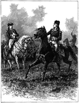 The Battle of Monmouth was an American Revolutionary War battle fought on June 28, 1778 in New Jersey. Here, George Washington is rebuking General Lee at the Battle of Monmouth.