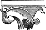 A crocket is a hook-shaped decorative element common in Gothic architecture. It is in the form of a stylised carving of curled leaves, buds or flowers which is used at regular intervals to decorate the sloping edges of spires, finials, pinnacles, and wimpergs.
