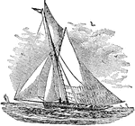 When used in a nautical sense, a cutter is a small single-masted vessel, fore-and-aft rigged, with two or more headsails, a bowsprit, and a mast set further back than in a sloop.