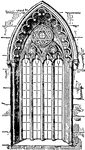 Gothic architecture is a style of architecture which flourished during the high and late medieval period. It evolved from Romanesque architecture and was succeeded by Renaissance architecture. Its characteristic features include the pointed arch, the ribbed vault and the flying buttress.