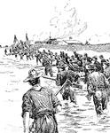 U.S. Troops invaded Manila in 1898 and waged war with the Spaniards and Filipinos in the Spanish-American War and the Philippine-American War.