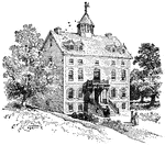 The Province House, the residence of the royal governors of Massachusetts.