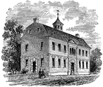 The old courthouse in New London, Connecticut.