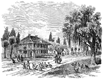 The headquarters of Andrew Jackson in New Orleans during the War of 1812.