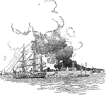 The Great Fire was a devastating fire that burned through the night of September 21 &ndash; September 22, 1776 on the west side of what then constituted New York City at the southern end of the island of Manhattan.