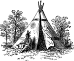A tipi (also teepee, tepee) is a conical tent originally made of animal skins or birch bark and popularized by the Native Americans of the Great Plains. Tipis are stereotypically associated with Native Americans in general, but Native Americans from places other than the Great Plains used different types of dwellings. The term wigwam is sometimes incorrectly used to refer to a dwelling of this type. The tipi was durable, provided warmth and comfort in winter, was dry during heavy rains, and was cool in the heat of summer. Tipis could be disassembled and packed away quickly when a tribe decided to move, and could be reconstructed quickly when the tribe settled in a new area. This portability was important to those Plains Indians who had a nomadic lifestyle.