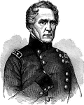 John Ellis Wool (February 20, 1784 &ndash; November 10, 1869) was an officer in the United States Army during three consecutive U.S. wars: the War of 1812, the Mexican-American War and the oldest Union general of the American Civil War. By the time of the Mexican-American War, he was widely considered one of the most capable officers in the army and a superb organizer. He was one of the four general officers of the United States Army in 1861, and was the one who saw the most Civil War service. When the war began, Wool, at age 77, a brigadier general for 20 years, commanded the Department of the East.