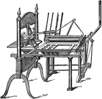 Washington Press, one of the earliest used in the United States.