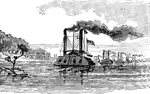 The Yazoo River was of major importance during the American Civil War. The first electrically detonated underwater mine was used on the river in 1862 near Vicksburg to sink the Union ironclad USS Cairo. The last section of the Cairo was raised on December 12, 1964. It has been restored and is now on permanent display to the public at the Vicksburg National Military Park. There are 29 sunken ships from the Civil War beneath the waters of the river.