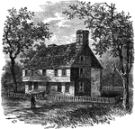 The residence of William Coddington, the first governor of Rhode Island from 1640-1647.