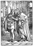 Claudius conspires with Laertes to murder Hamlet.