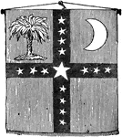 On the day that South Carolina proclaimed sovereignty, a banner for the new state was adopted.