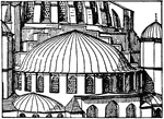 "Semi-dome, exterior. Apse of Suleimanié Mosque, Constantinople (A.D. 1550)." -Whitney, 1911